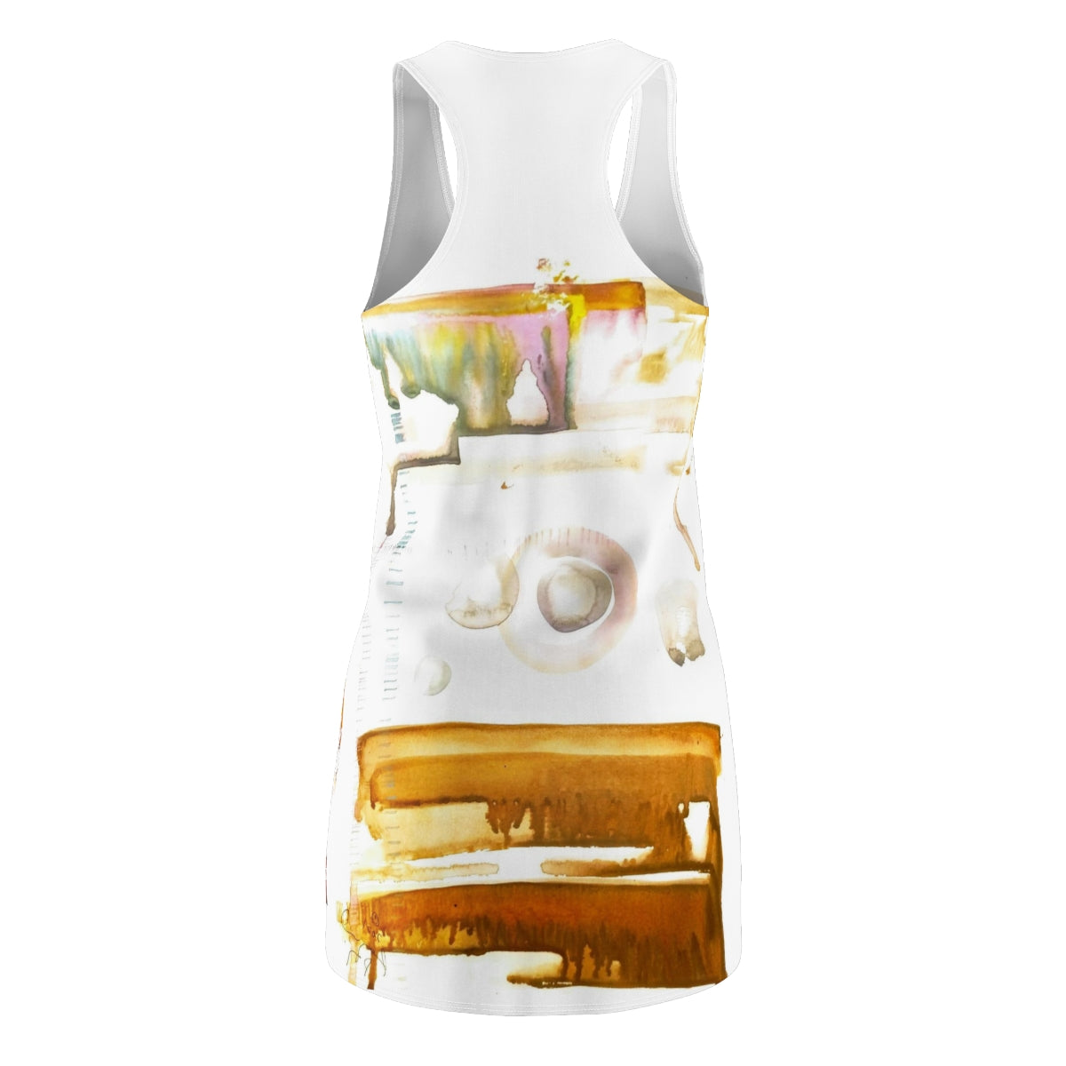 Women's Cut & Sew Racerback Dress  ::: watercolors : 1 : by raquel poy 2017-2022