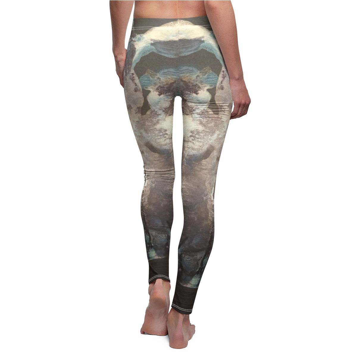 Women's Cut & Sew Casual Leggings ::: inkblots : 1 : by raquel poy 2017-2022