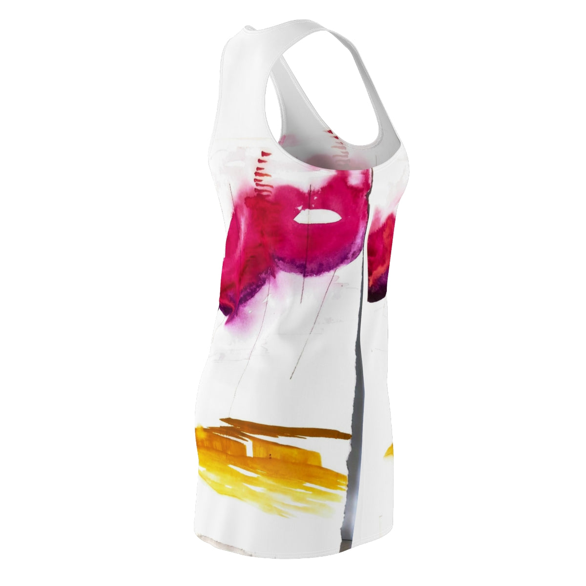 Women's Cut & Sew Racerback Dress  ::: watercolors : 1 : by raquel poy 2017-2022