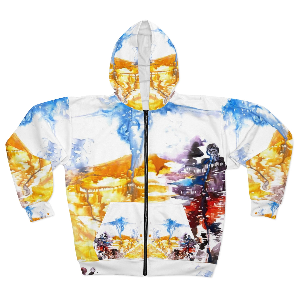 AOP Unisex Zip Hoodie ::: inkblots : 1 : by raquel poy 2017-2022