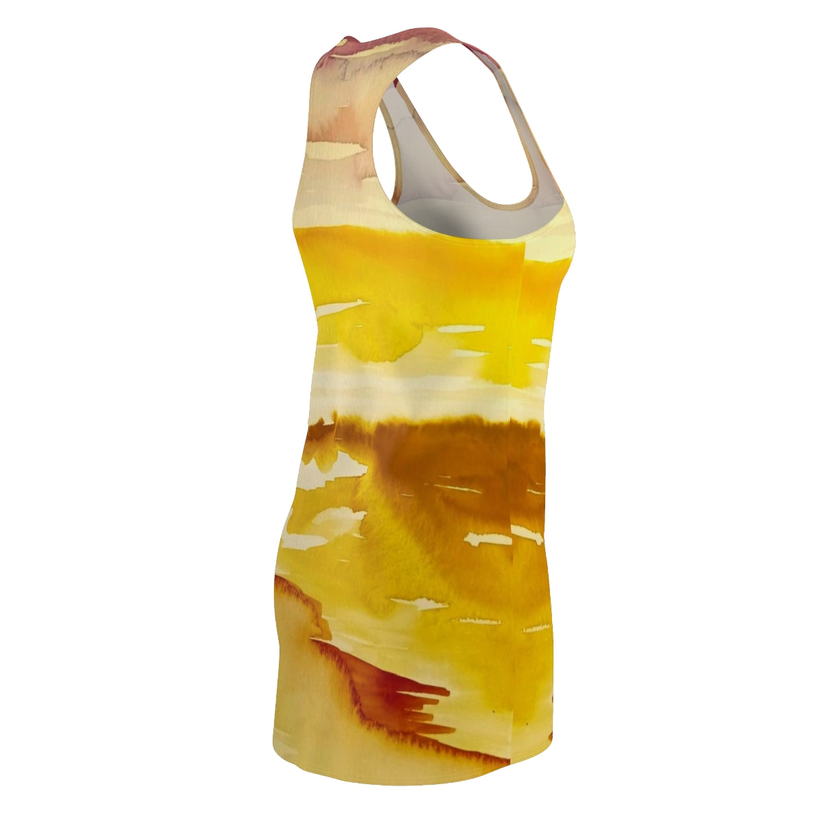 Women's Cut & Sew Racerback Dress  ::: watercolors : 1 : by raquel poy 2017-2022