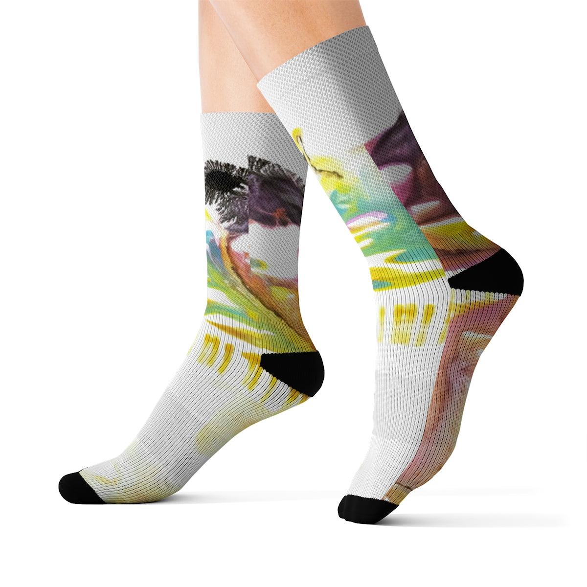 Copy of Sublimation Socks ::: watercolors : 1 : by raquel poy 2017-2022