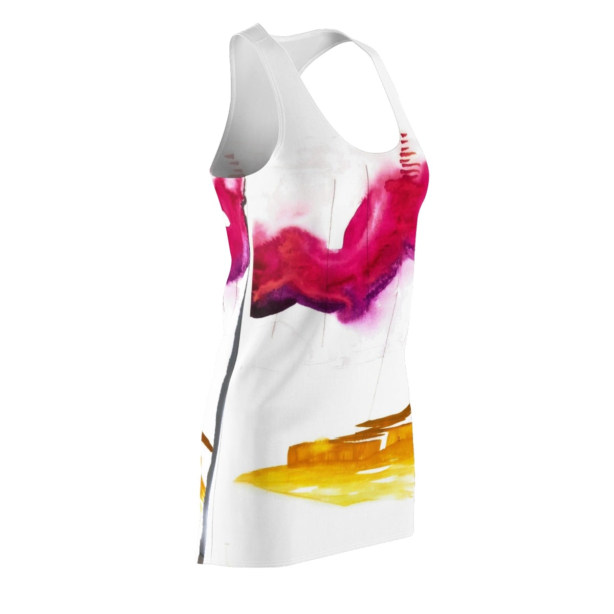 Women's Cut & Sew Racerback Dress  ::: watercolors : 1 : by raquel poy 2017-2022