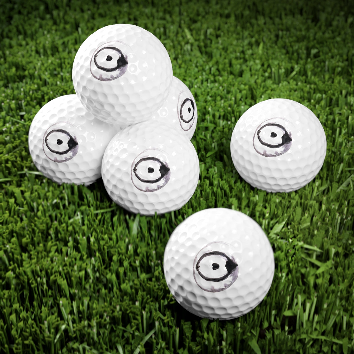 Golf Balls, 6pcs ::: inkblots : 1 : by raquel poy 2017-2022