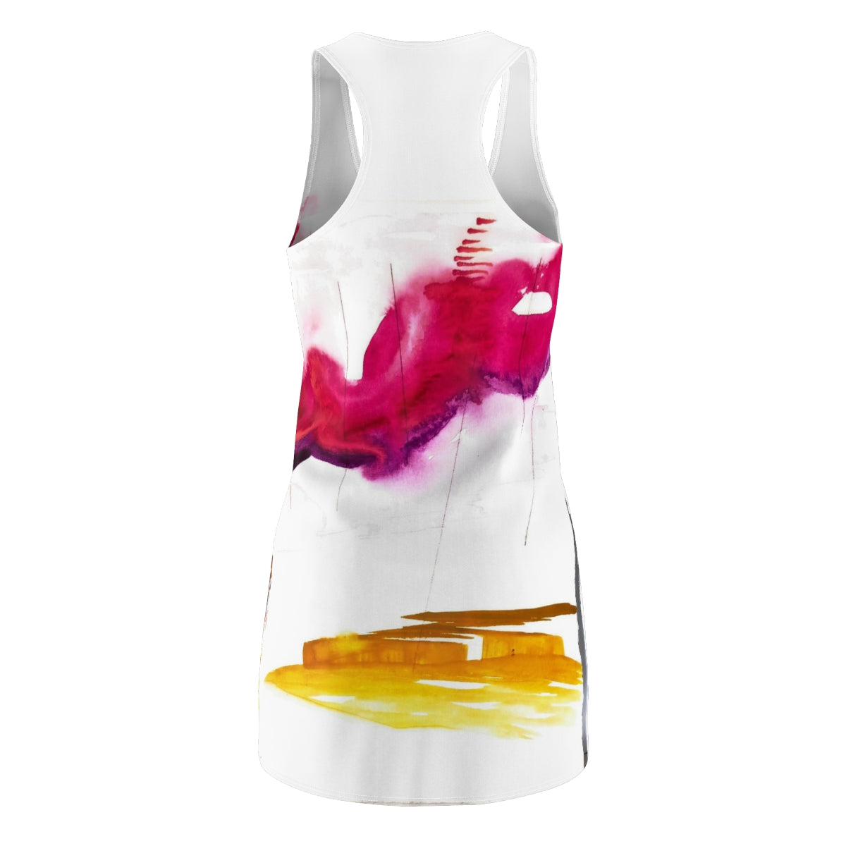 Women's Cut & Sew Racerback Dress  ::: watercolors : 1 : by raquel poy 2017-2022