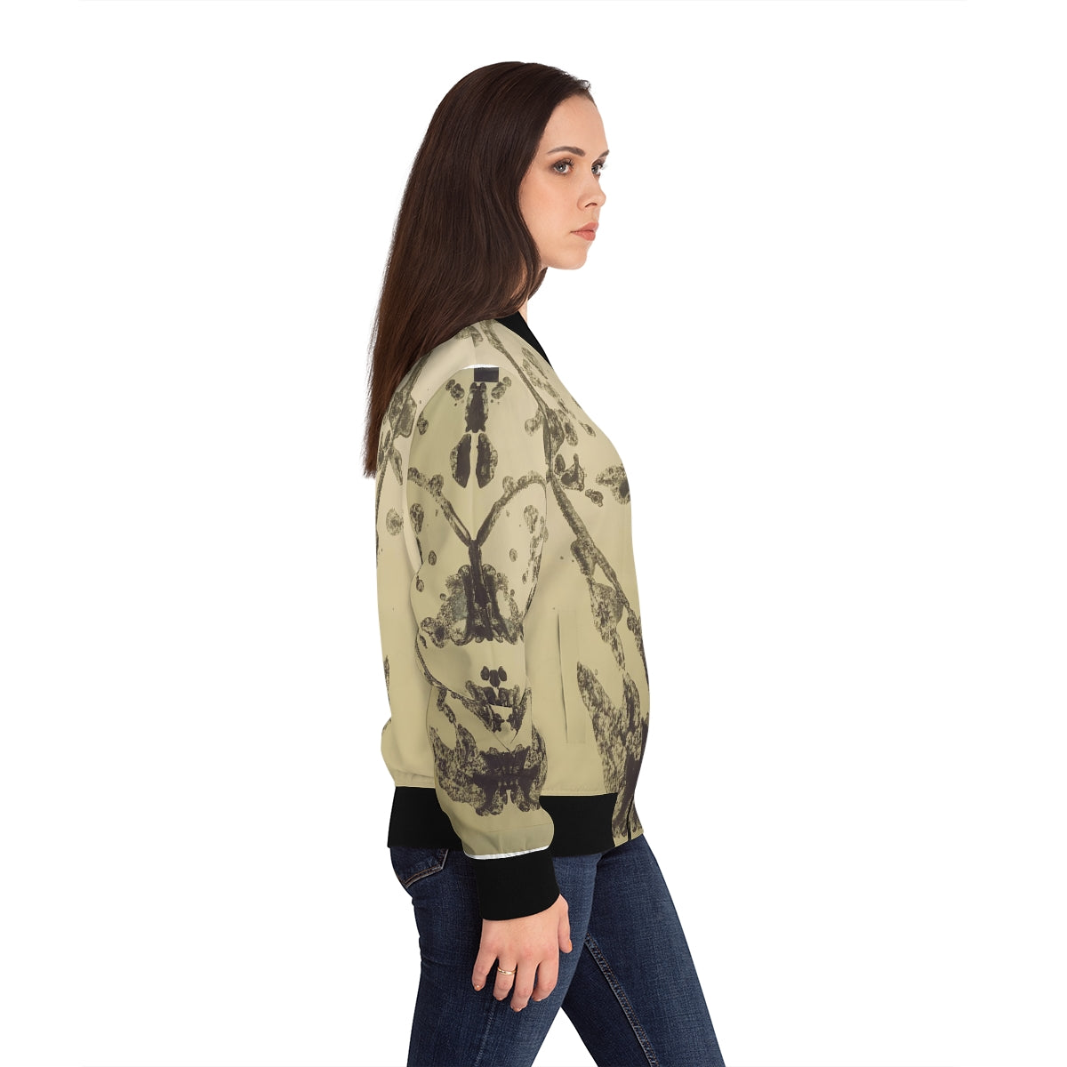 Women's Bomber Jacket (AOP) ::: inkblots : 1 : by raquel poy 2017-2022