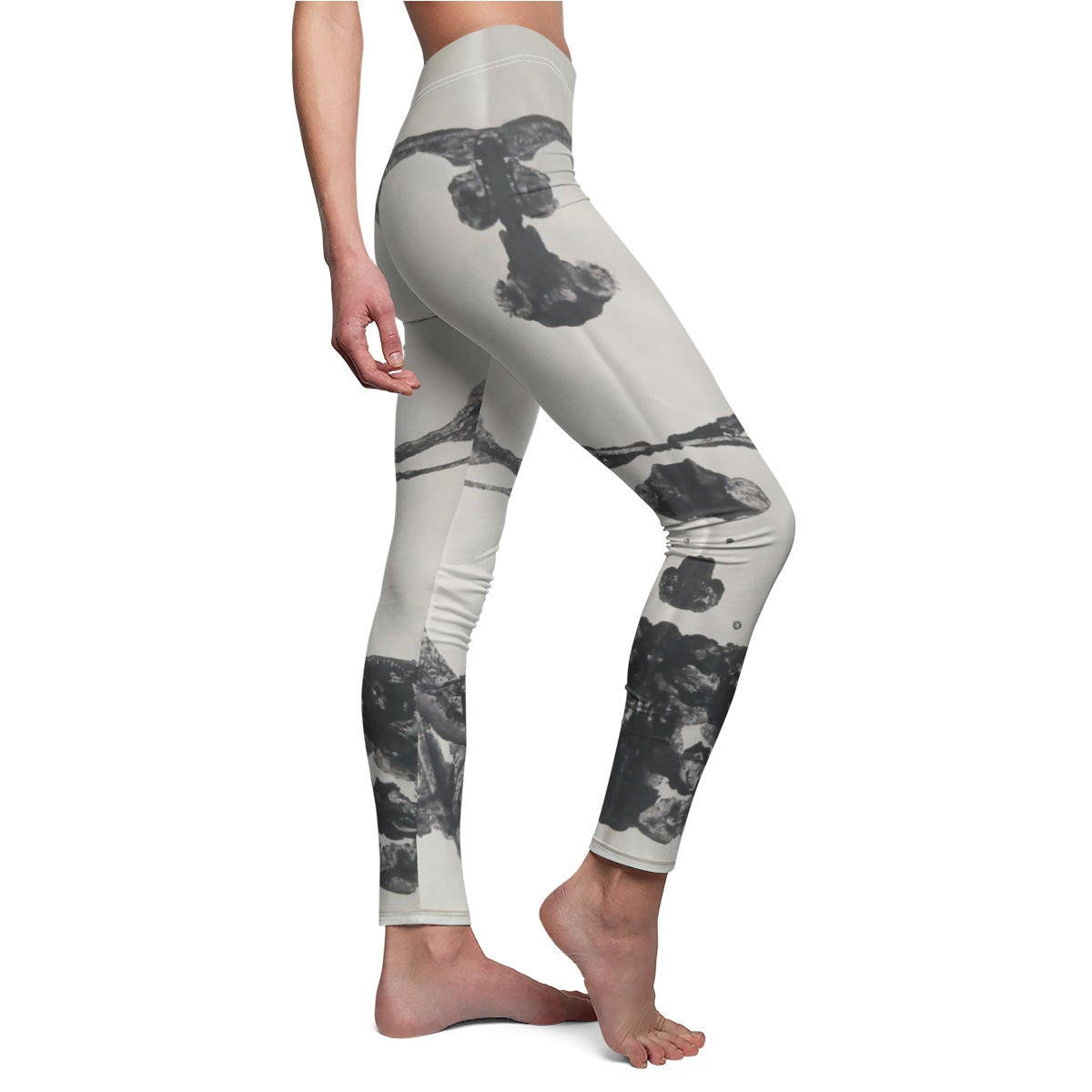 Women's Cut & Sew Casual Leggings ::: inkblots : 1 : by raquel poy 2017-2022