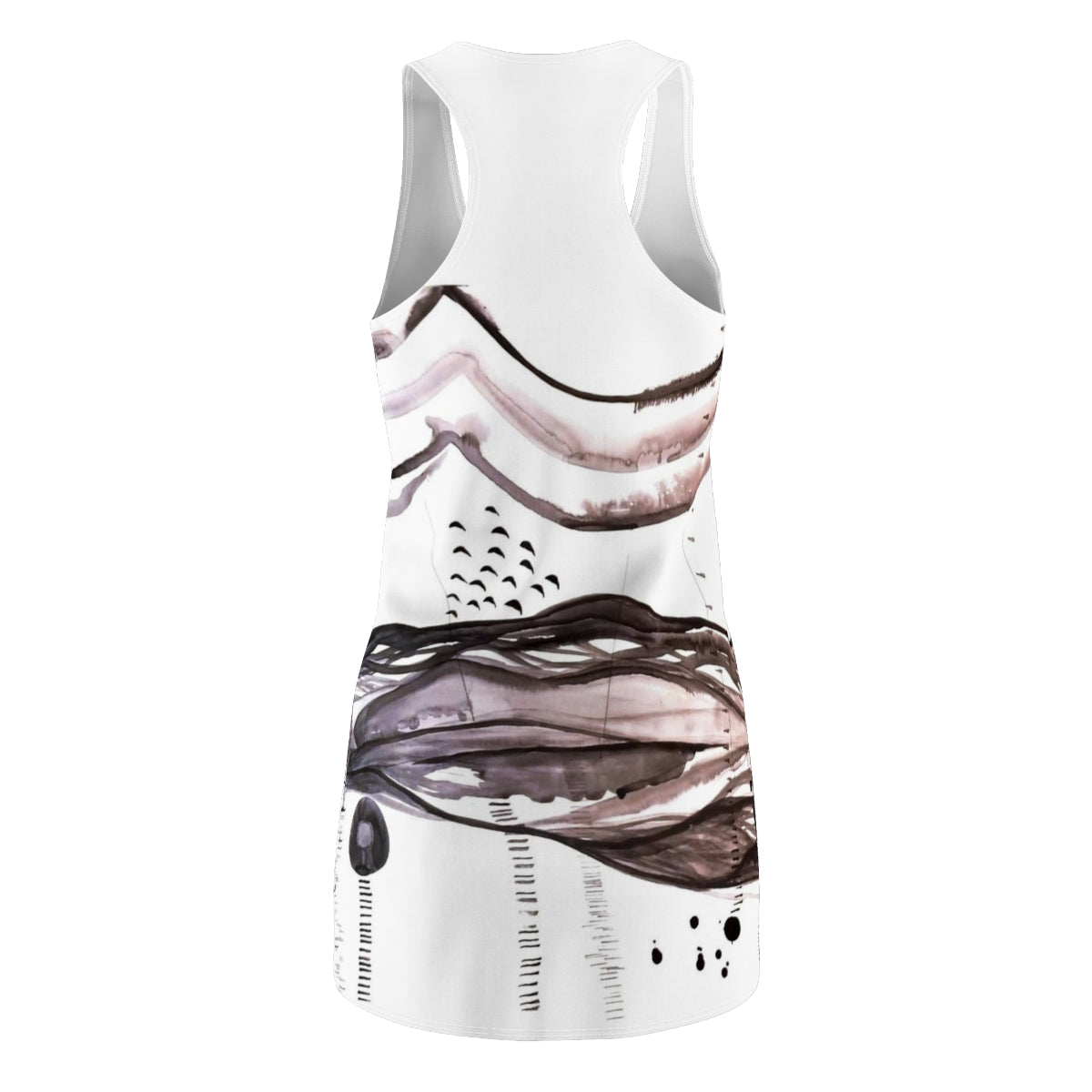 Women's Cut & Sew Racerback Dress  ::: watercolors : 1 : by raquel poy 2017-2022