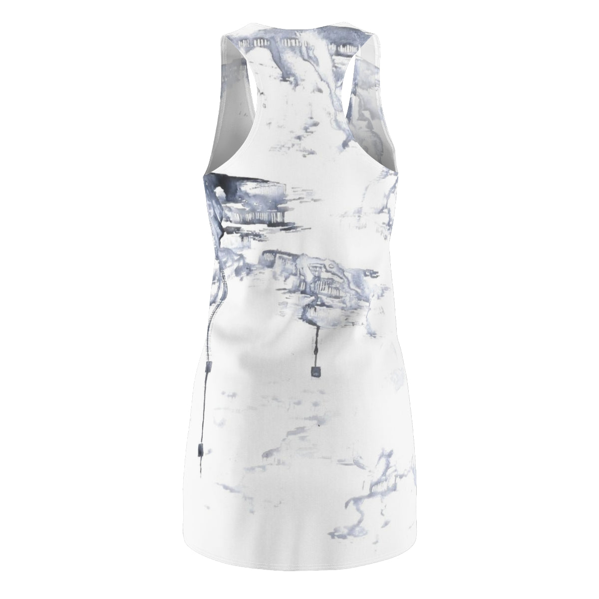 Women's Cut & Sew Racerback Dress  ::: watercolors : 1 : by raquel poy 2017-2022