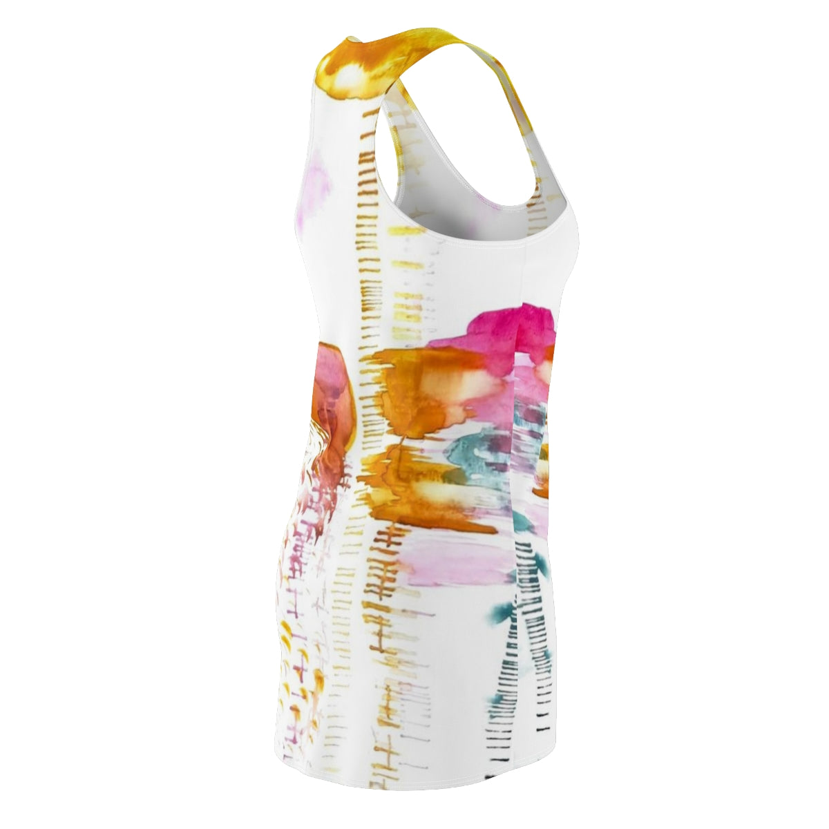 Women's Cut & Sew Racerback Dress  ::: watercolors : 1 : by raquel poy 2017-2022