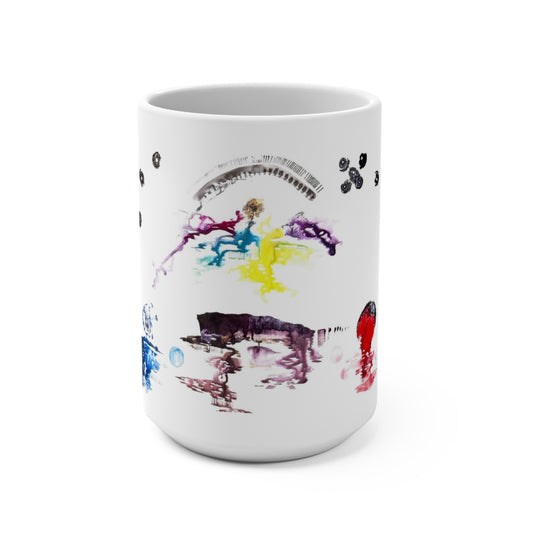 Mug 15oz ::: watercolors : 1 : by raquel poy 2017-2022