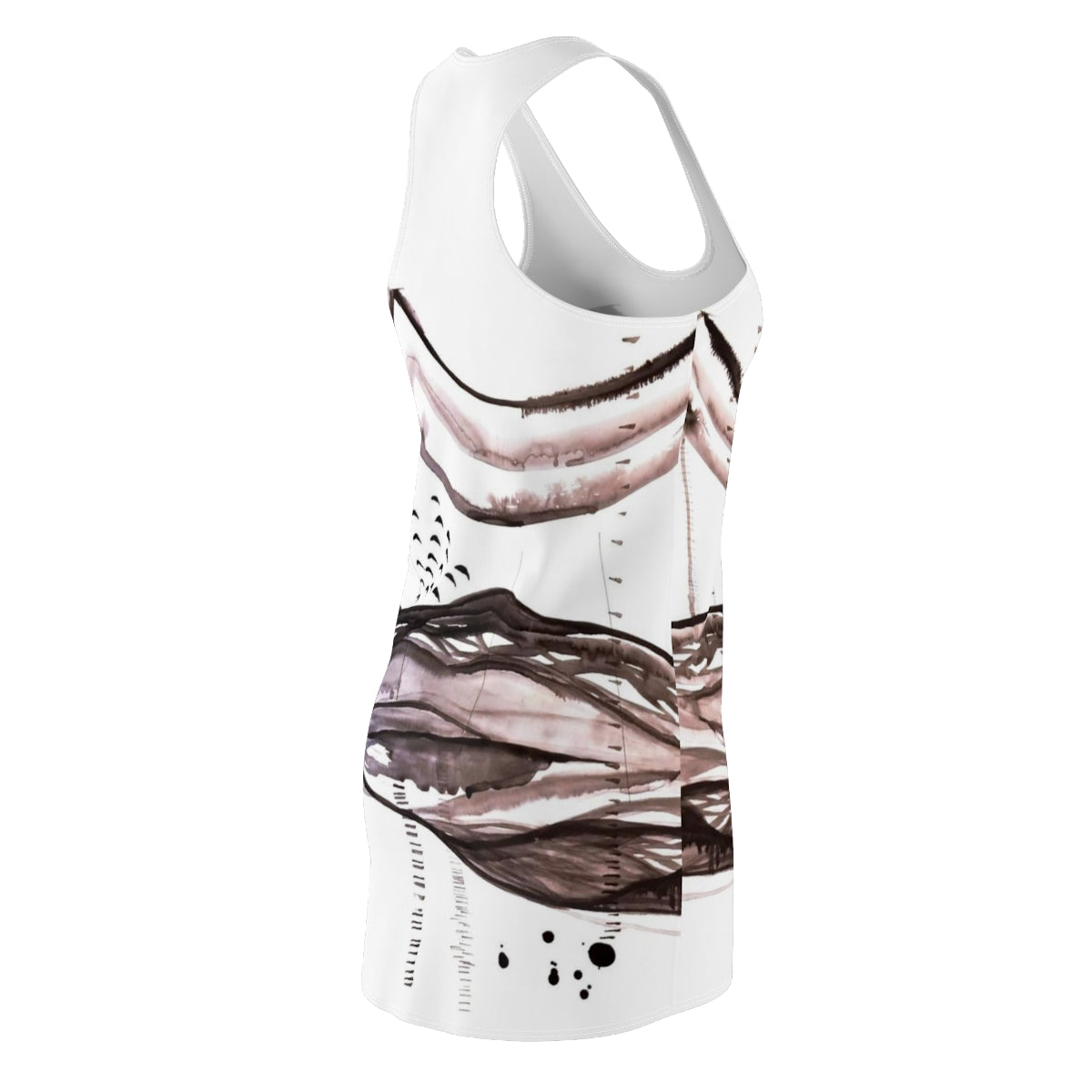 Women's Cut & Sew Racerback Dress  ::: watercolors : 1 : by raquel poy 2017-2022