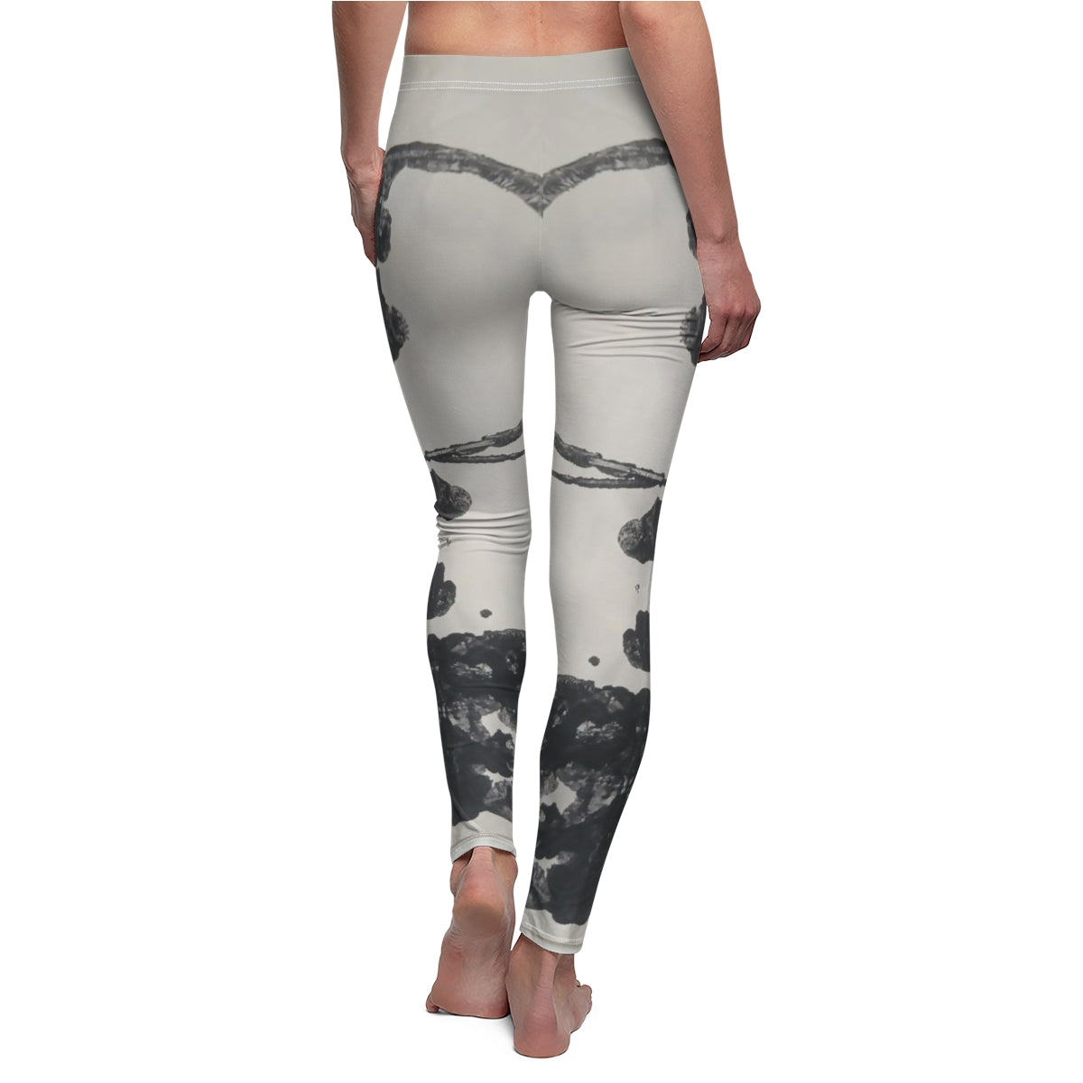 Women's Cut & Sew Casual Leggings ::: inkblots : 1 : by raquel poy 2017-2022