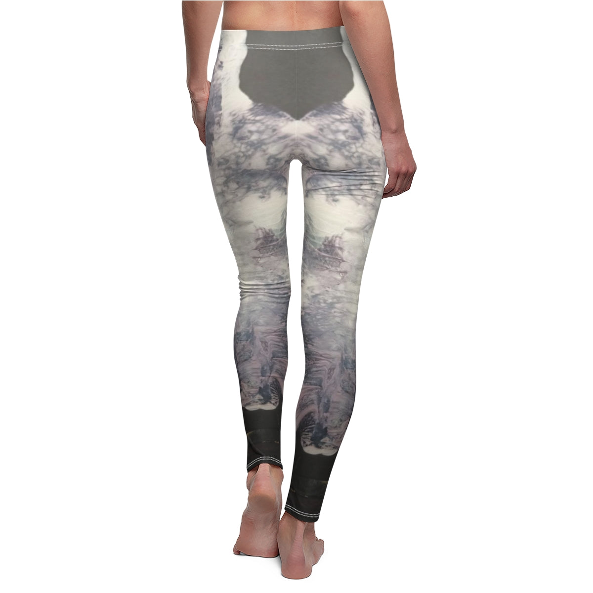 Women's Cut & Sew Casual Leggings ::: inkblots : 1 : by raquel poy 2017-2022